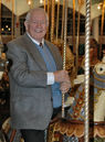Beau Bassich Takes a Ride on the Restored Carousel