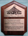 National Carousel Association Recognition Plaque