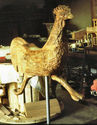 Herschell-Spillman Rooster During Early 1980's Restoration