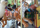 Carousel Works Seal, Tiger, and Red Panda