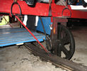 Sweep Wheel and Drive Mechanism Under Repair