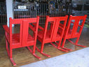 Reproduction Traditional Seabreeze Park Red Rockers