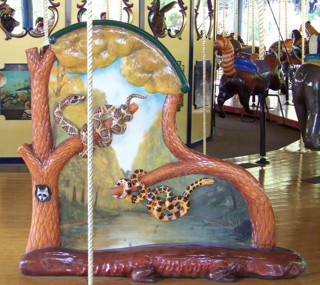 National Carousel Association - St. Louis Zoo Carousel - Chariot with Ozark Animals, Including a ...