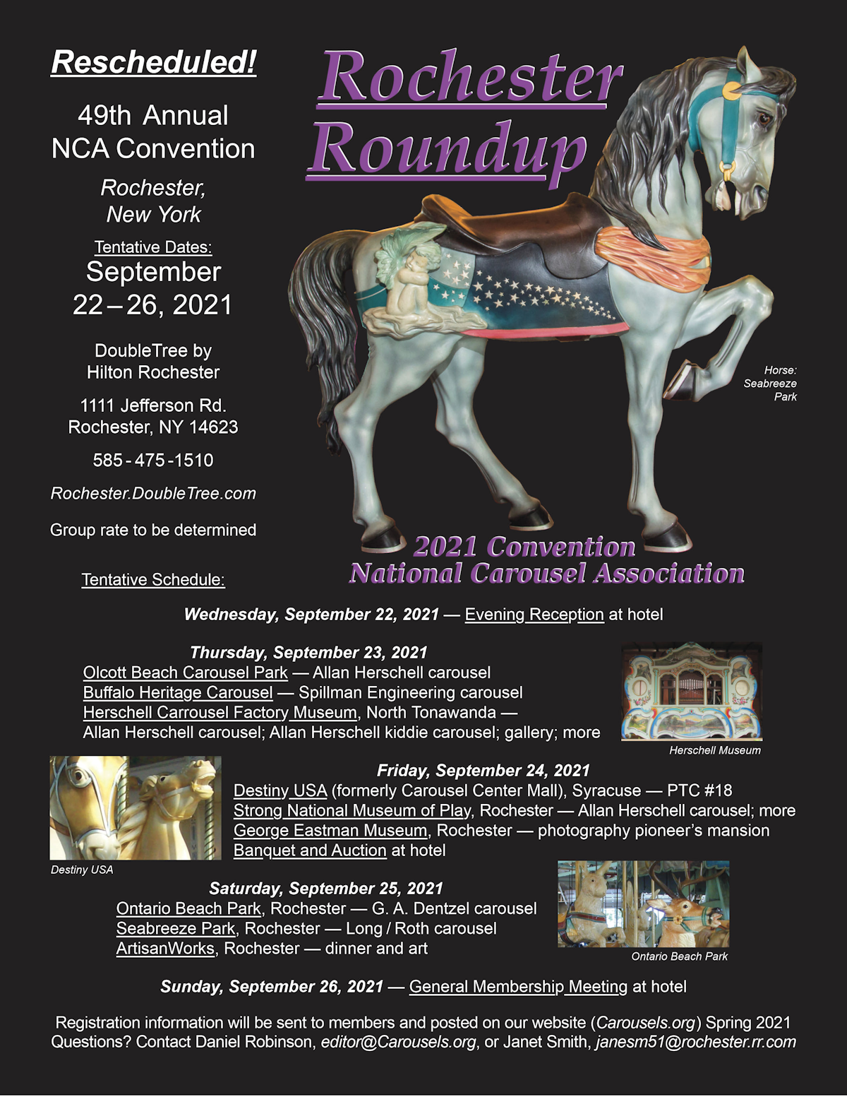 National Carousel Association The 2021 NCA Convention