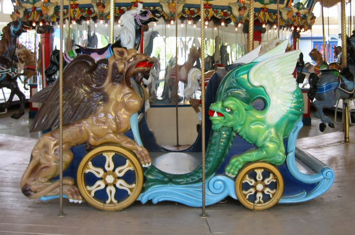 National Carousel Association - The Libertyland Carousel - Dentzel Chariot