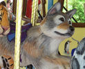 Carousel Works Wolf Jumper Head Detail