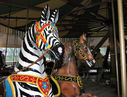 U.S. Merry-Go-Round Zebra and Horse