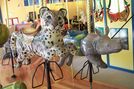 Carousel Works Snow Leopard Cub and Baby Rhino