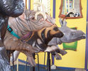 Carousel Works Barbirusa, African Wild Dog, and Baby Rhino