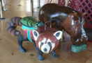 New Carved Red Panda and Hippo