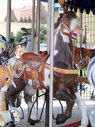 Carousel Works Inside Row Horse