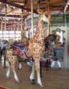 Carousel Works Giraffe, Horse, and Lion Cub