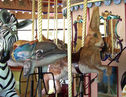 Carousel Works Zebra, Dolphin, and Rabbit