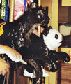 Inner Row Black Leopard and Panda