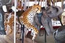 Carousel Works Spotted Leopard and Baby Elephant