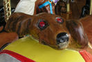Parker Dog Cantle Carving