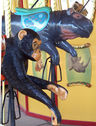 Carousel Works Chimpanzee and Hippopotamus