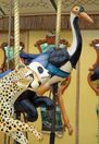 Carousel Works Cheetah,Panda Cub, and Stork