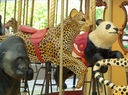 Carousel Works Spotted Leopard and Giant Panda