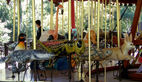 Carousel Works Cuban Crocodile, Grasshopper, Aldabra Tortoise, and Fennec Fox