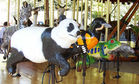 Carousel Works Giant Panda, Baltimore Oriole, Red-eyed Treefrog, and Komodo Dragon