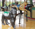 Carousel Works Silverback Gorilla, Jaguar, and Tapir
