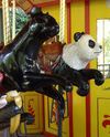 Carousel Works Black Leopard and Panda