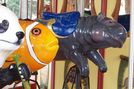 Carousel Works Panda, Clown Fish, and Hippopotamus
